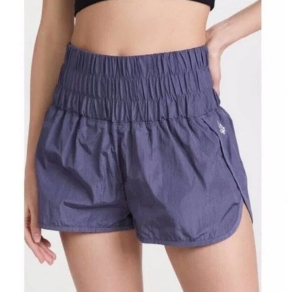 FP Movement by Free People Blue Athletic Shorts High-Rise